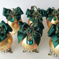Baroque style Christmas tree balls