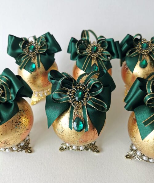 Baroque style Christmas tree balls