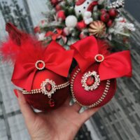Elegant Victorian style Christmas ornaments