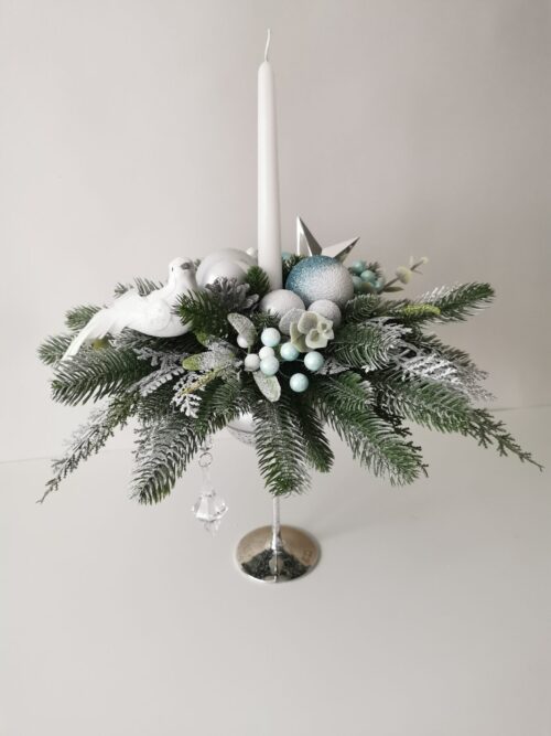 Christmas bouquet with candle - Image 2