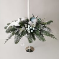 Christmas bouquet with candle