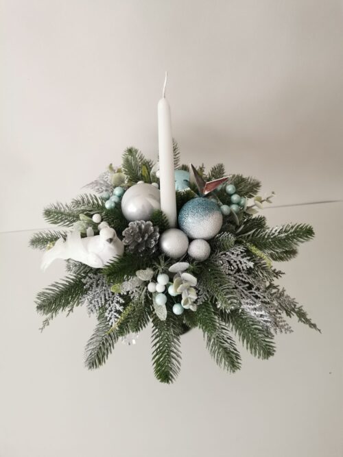 Christmas bouquet with candle - Image 3