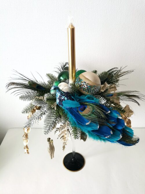 Christmas bouquet with candle - Image 2