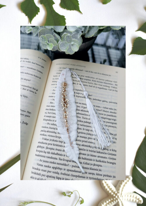 Bookmark-white/gold - Image 3