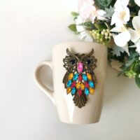 Cup "Owl"/ cream