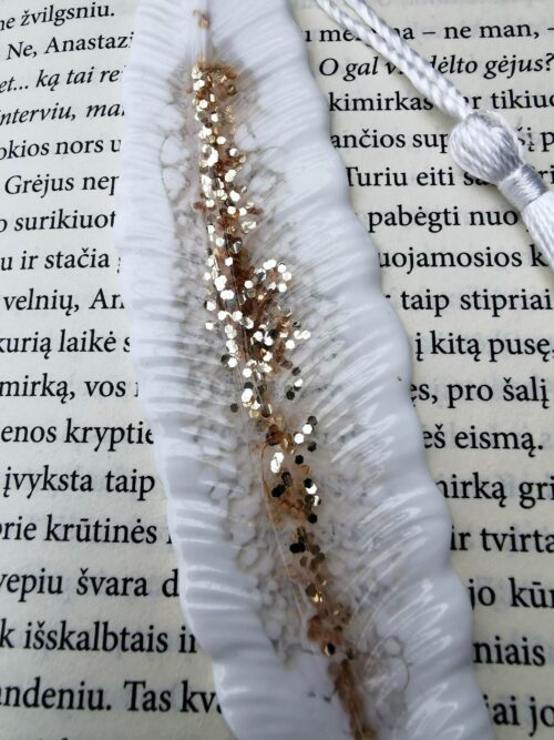 Bookmark-white/gold - Image 2