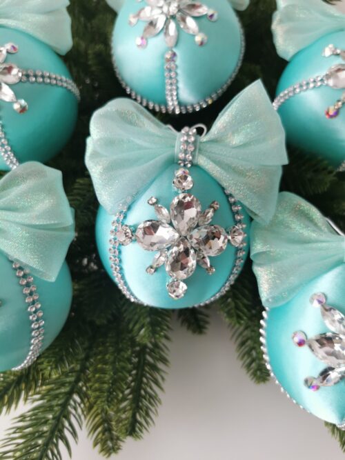 Luxury Christmas ornaments set/mint - Image 3