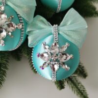Luxury Christmas ornaments set/mint