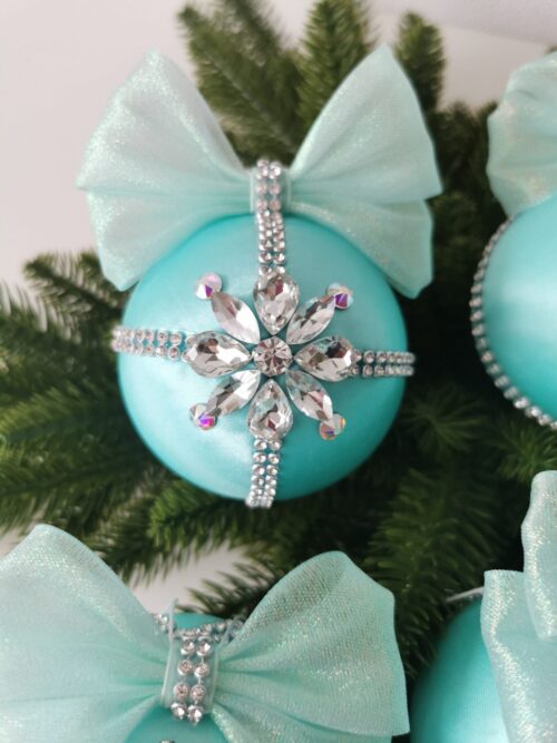 Luxury Christmas ornaments set/mint - Image 4