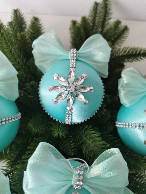Luxury Christmas ornaments set/mint - Image 5