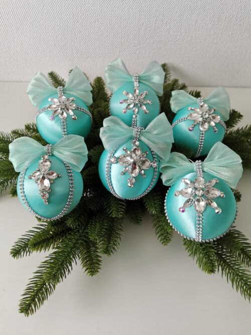 Luxury Christmas ornaments set/mint - Image 6