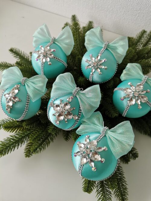 Luxury Christmas ornaments set/mint - Image 7