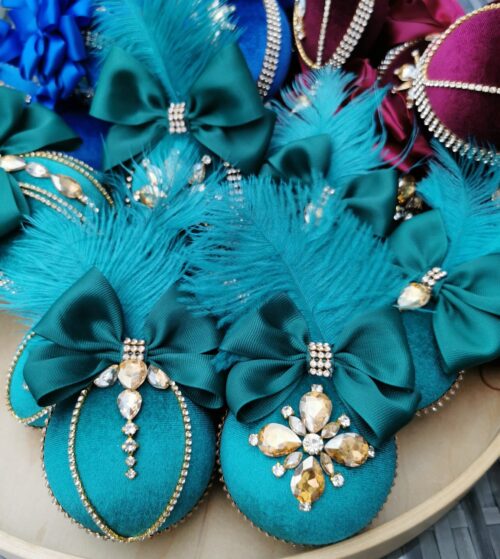 ,, Peacocks" Christmas baubles - Image 7