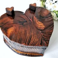 Wooden trinket box "Heart"