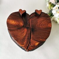 Wooden trinket box "Heart"
