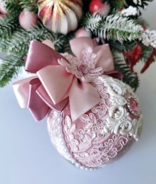 Christmas ball of cold pink - Image 2