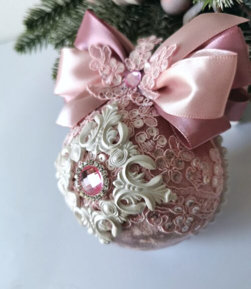 Christmas ball of cold pink - Image 3