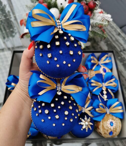 Christmas balls set/Royal blue - Image 2