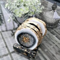 Coasters set with holder