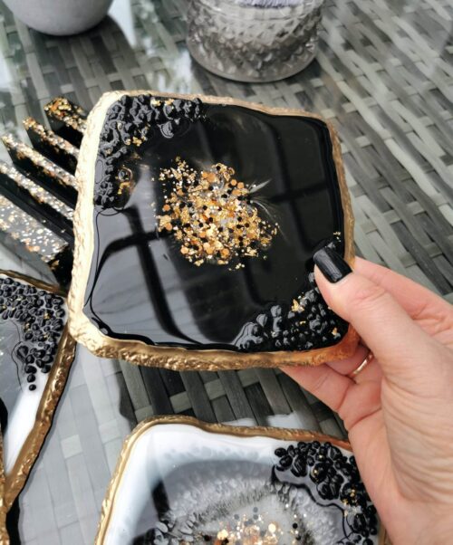 Coasters set with holder - Image 4