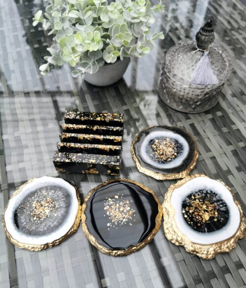 Coasters set with holder - Image 7
