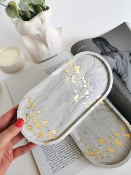 Marble oval tray - Image 4