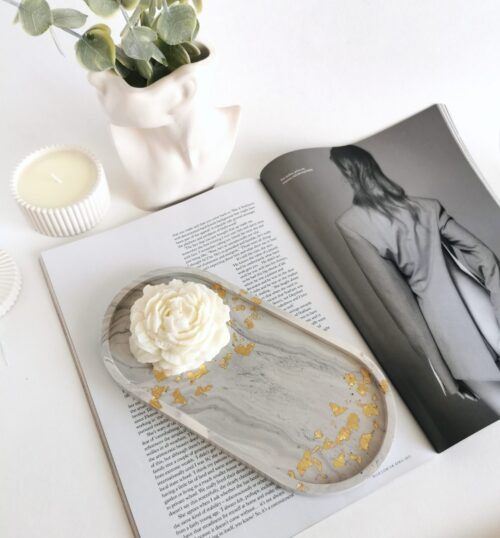 Marble oval tray - Image 5