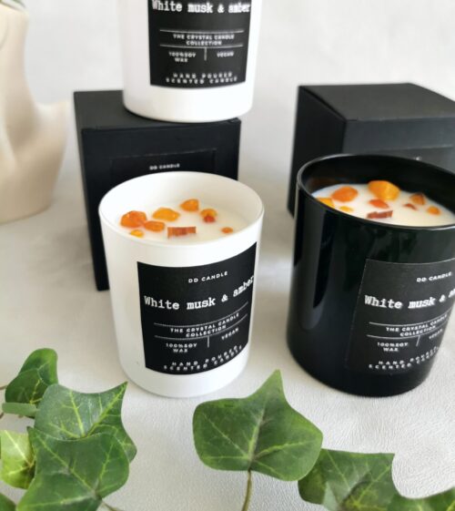 Candle,, White musk & amber" - Image 9