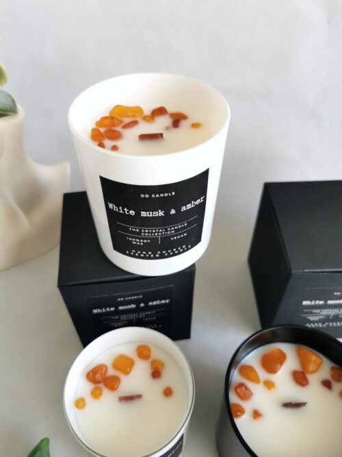 Candle,, White musk & amber" - Image 8