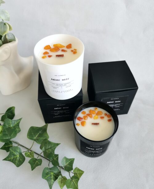 Candle,, Amber noir" - Image 2