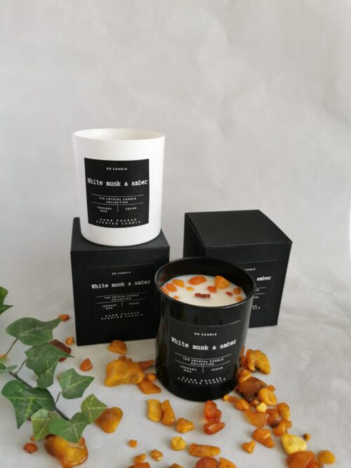 Candle,, White musk & amber" - Image 2