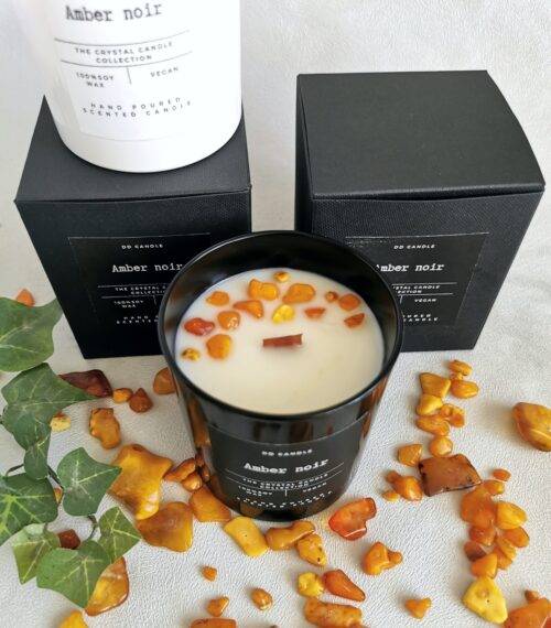 Candle,, Amber noir" - Image 3