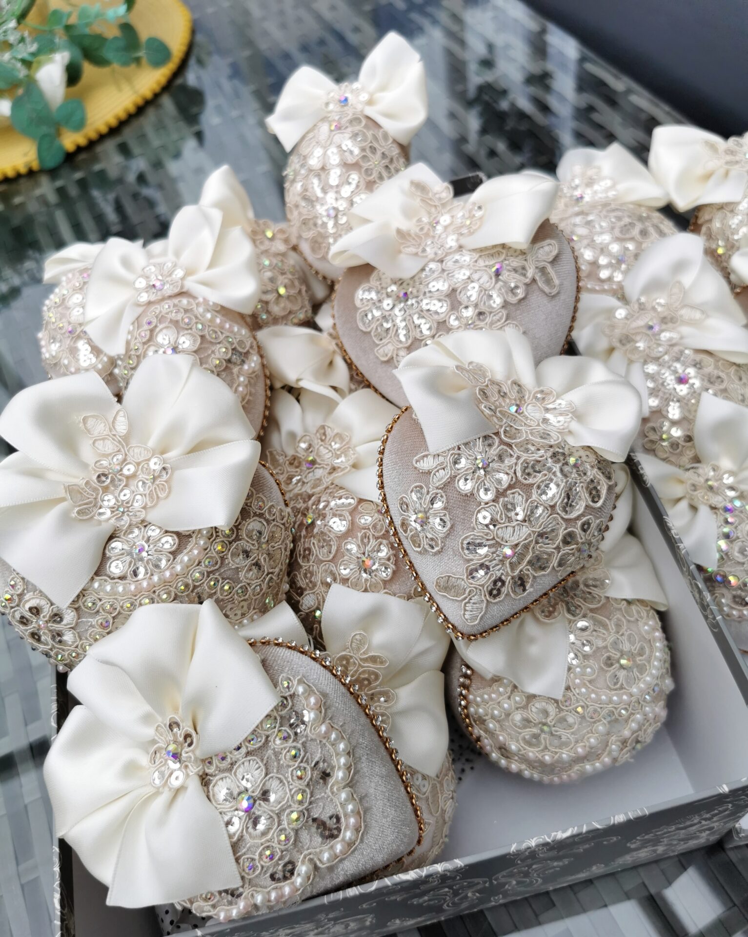 Beige Christmas ornaments set - Image 13