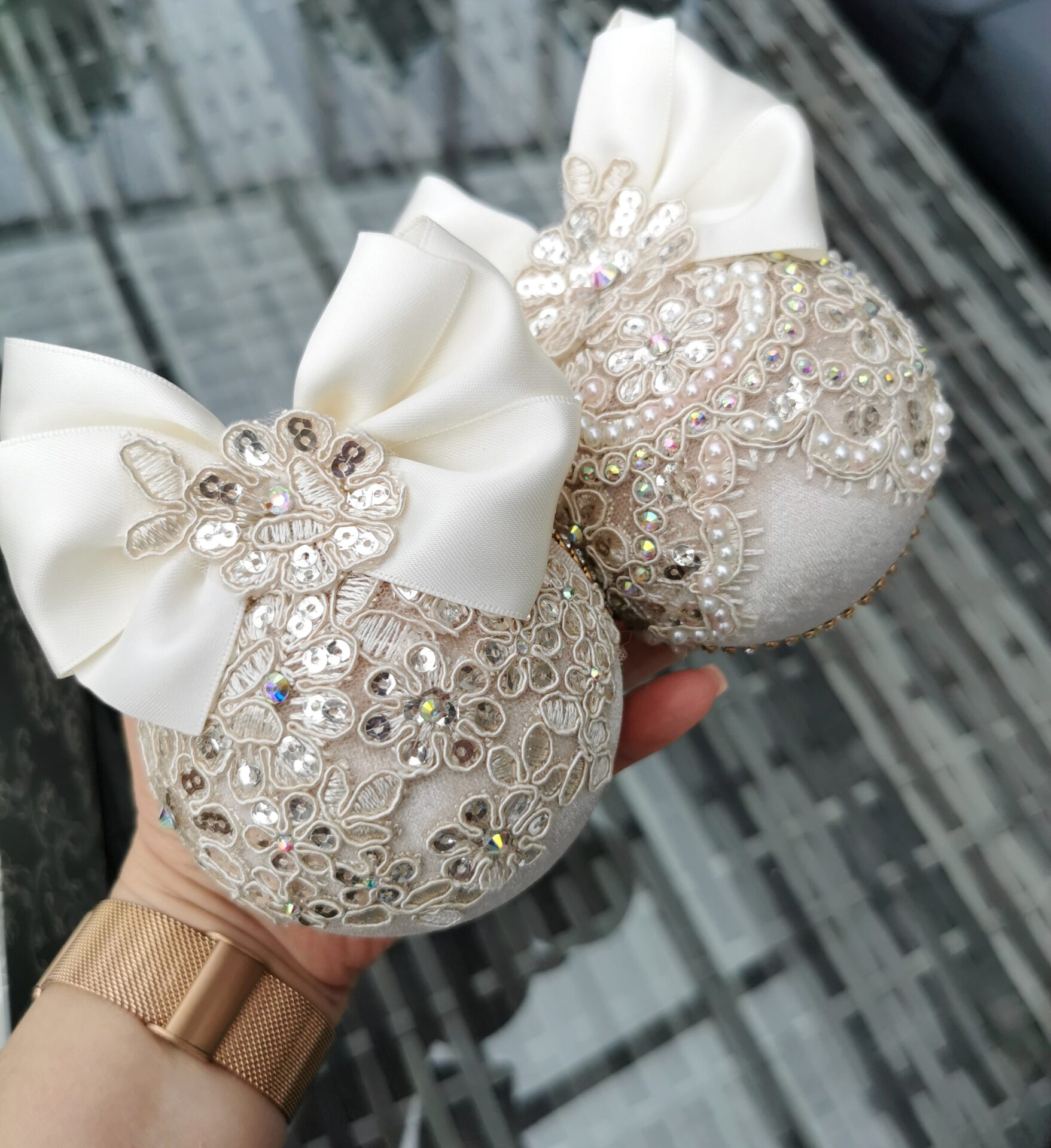 Beige Christmas ornaments set - Image 12