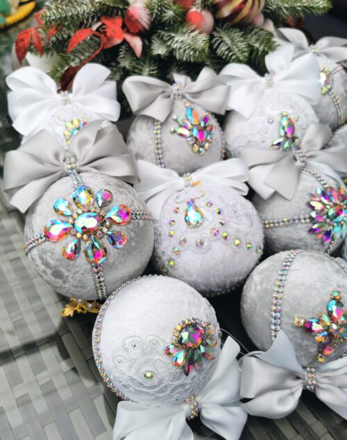 Rhinestone Christmas ornaments - Image 12
