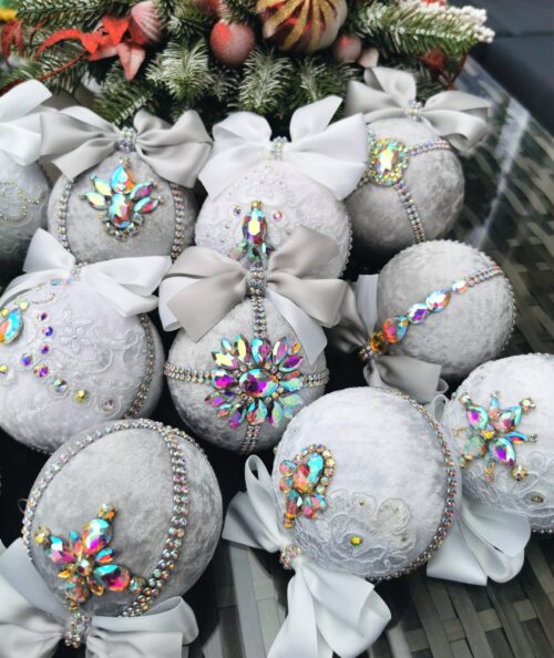 Rhinestone Christmas ornaments - Image 11