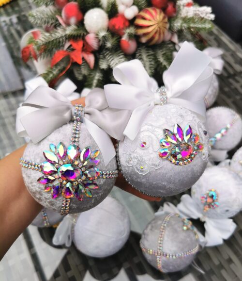 Rhinestone Christmas ornaments - Image 9