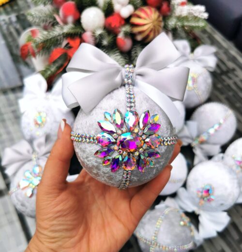 Rhinestone Christmas ornaments - Image 8