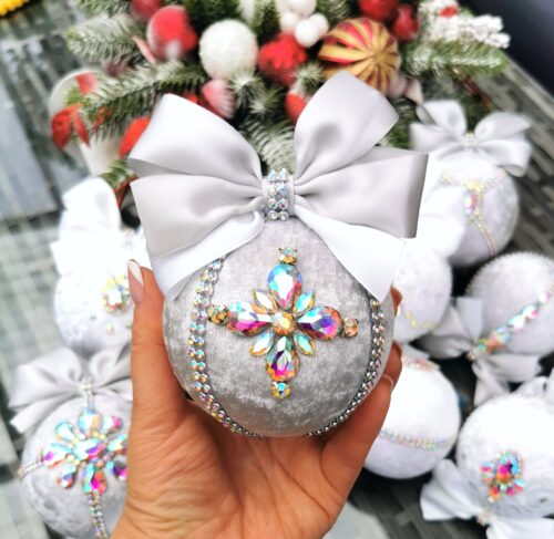Rhinestone Christmas ornaments - Image 6