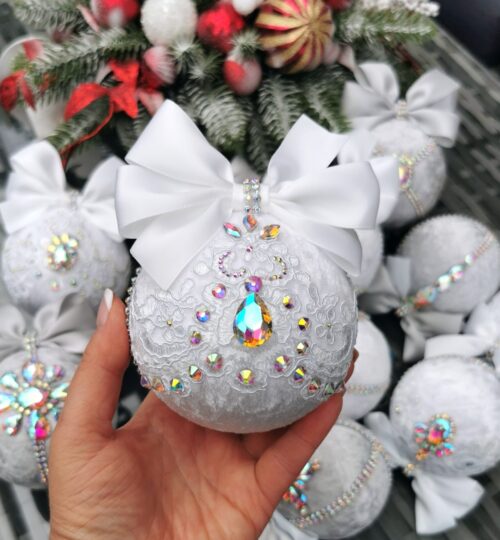 Rhinestone Christmas ornaments - Image 3