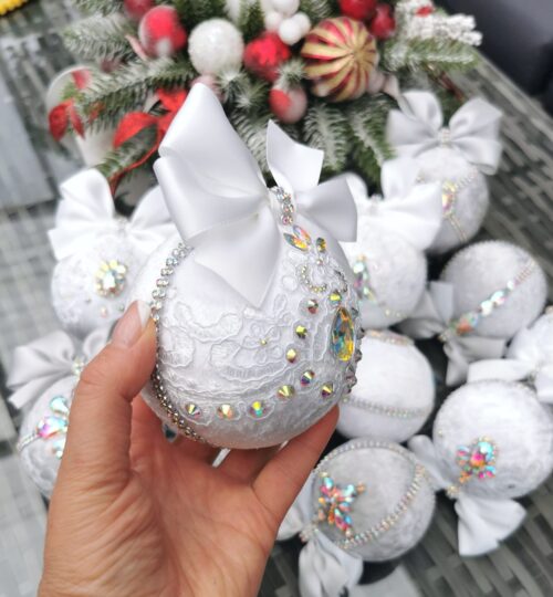 Rhinestone Christmas ornaments - Image 2