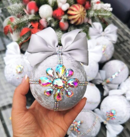Rhinestone Christmas ornaments