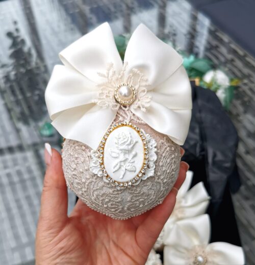 Cream Christmas ornament - Image 6