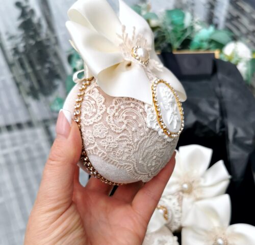 Cream Christmas ornament - Image 7