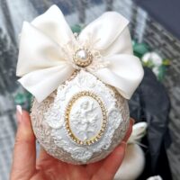 Cream Christmas ornament