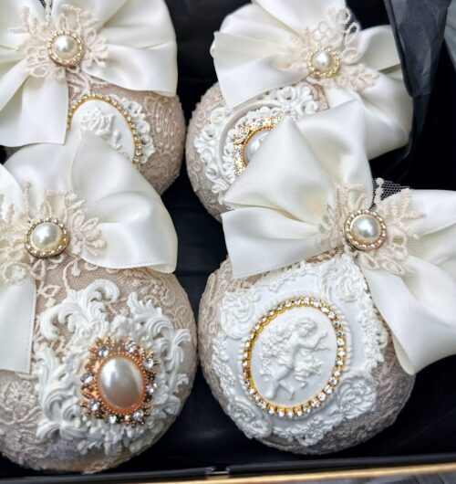 Cream Christmas ornament - Image 8