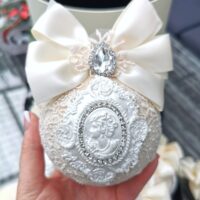 Cream Christmas ornaments set