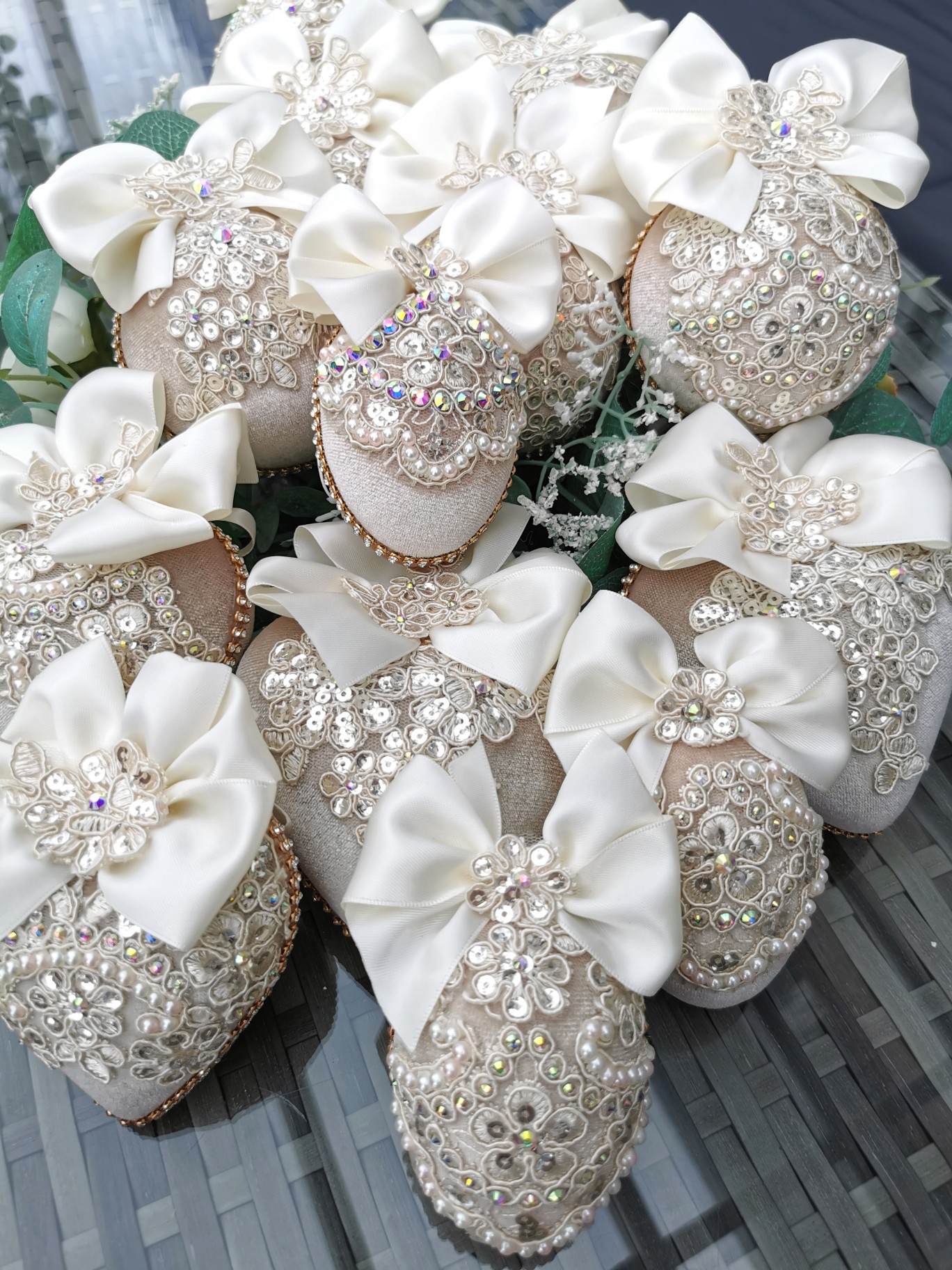 Beige Christmas ornaments set - Image 5