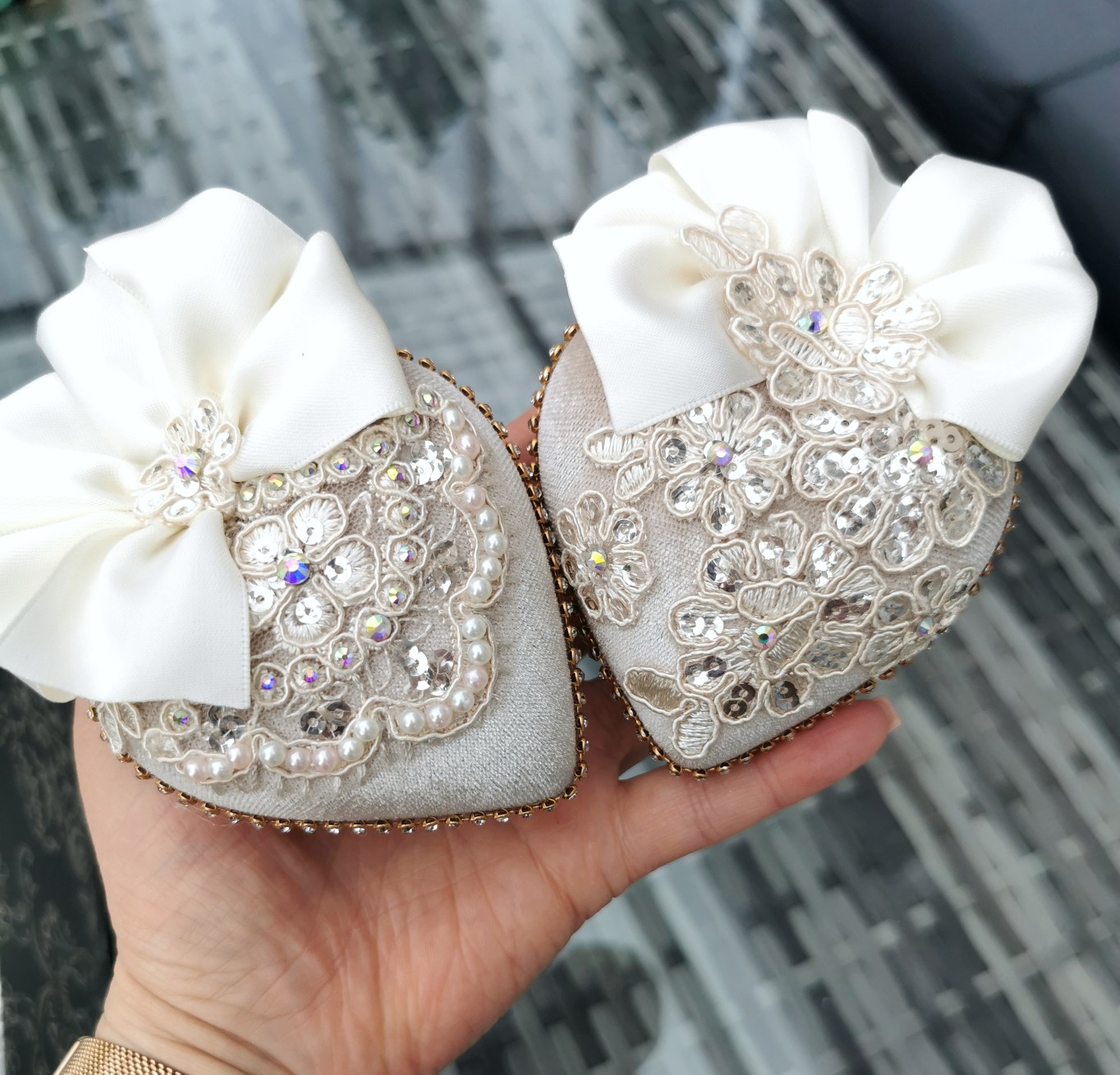 Beige Christmas ornaments set - Image 6