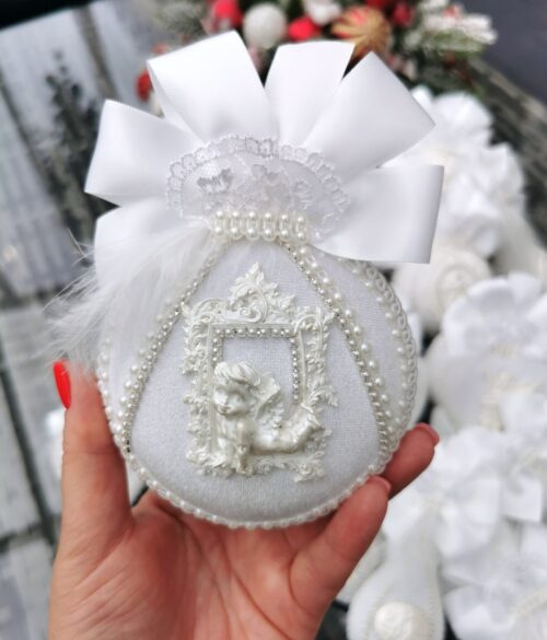 White Angel Christmas ornaments set - Image 8